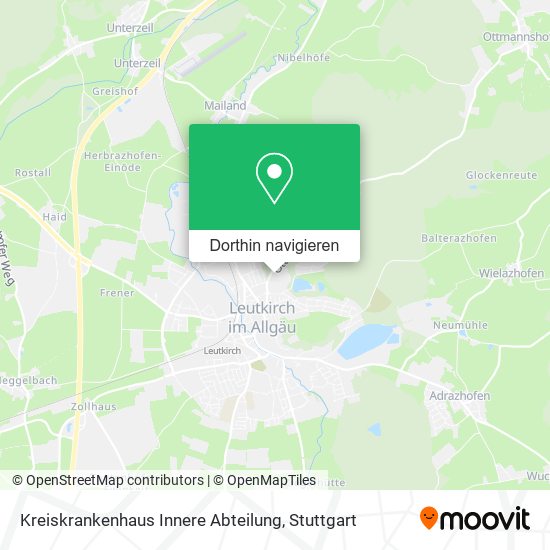Kreiskrankenhaus Innere Abteilung Karte