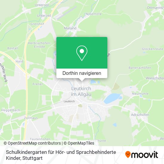 Schulkindergarten für Hör- und Sprachbehinderte Kinder Karte