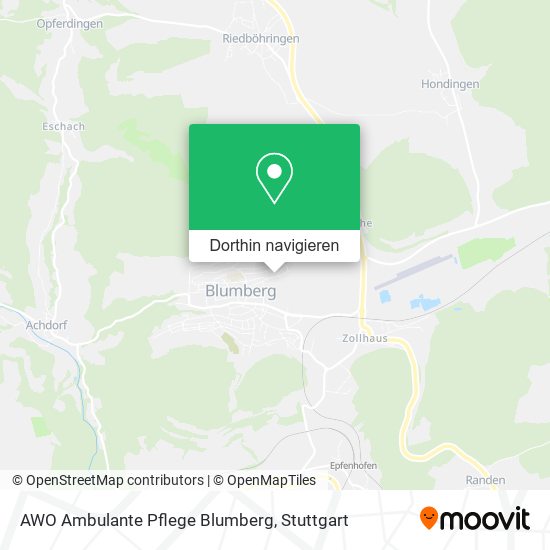 AWO Ambulante Pflege Blumberg Karte