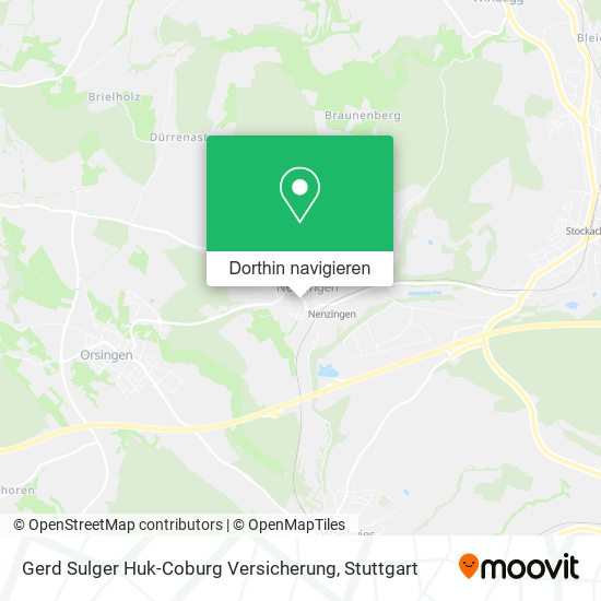 Gerd Sulger Huk-Coburg Versicherung Karte