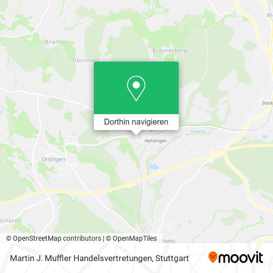 Martin J. Muffler Handelsvertretungen Karte