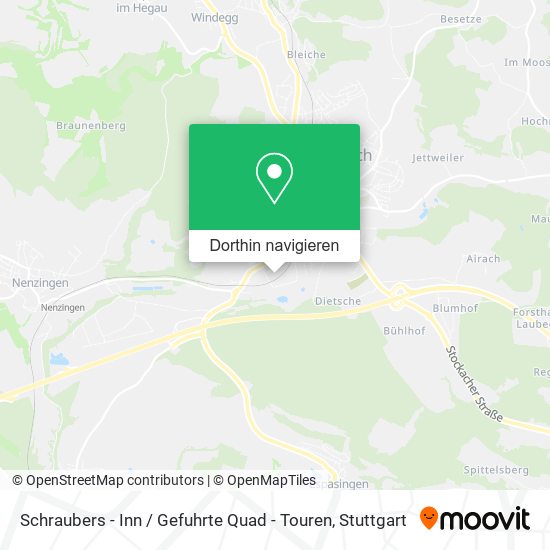 Schraubers - Inn / Gefuhrte Quad - Touren Karte