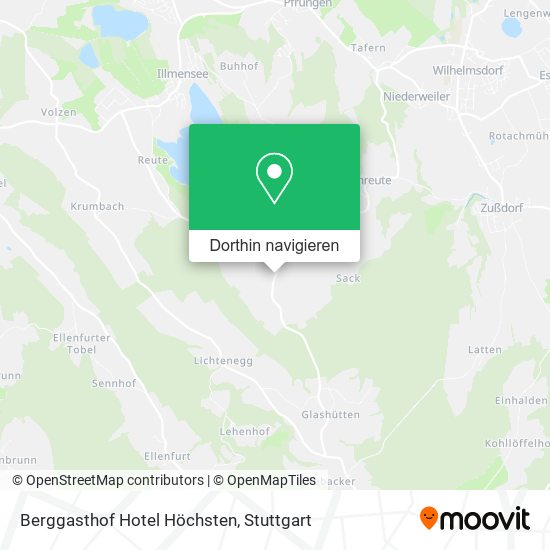 Berggasthof Hotel Höchsten Karte