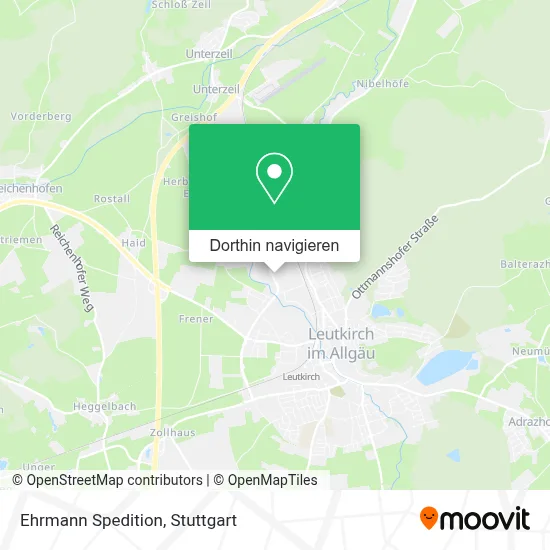 Ehrmann Spedition Karte