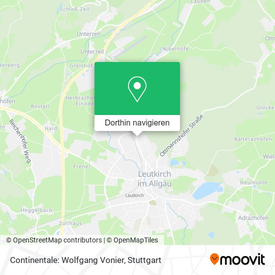 Continentale: Wolfgang Vonier Karte