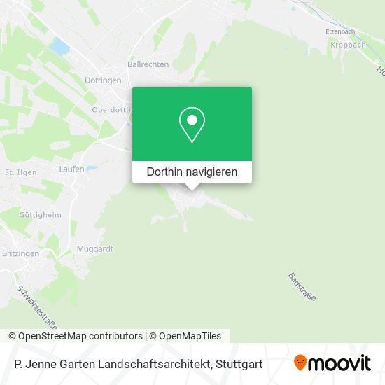 P. Jenne Garten Landschaftsarchitekt Karte