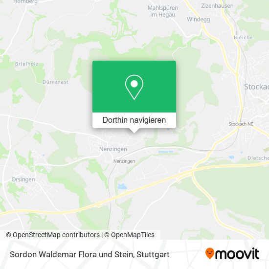 Sordon Waldemar Flora und Stein Karte
