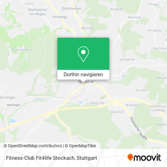 Fitness-Club Fit4life Stockach Karte