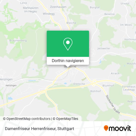 Damenfriseur Herrenfriseur Karte