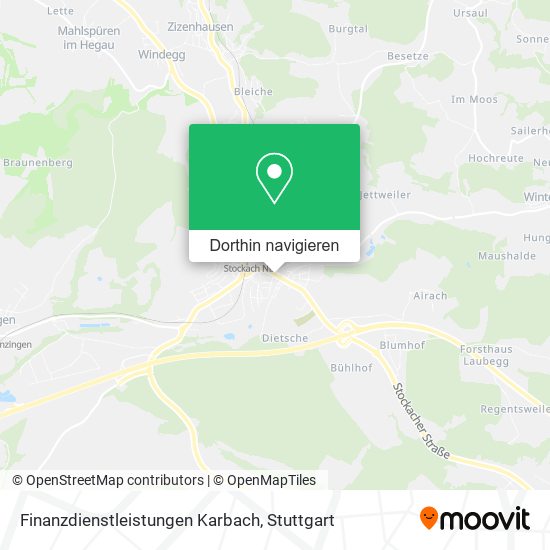 Finanzdienstleistungen Karbach Karte