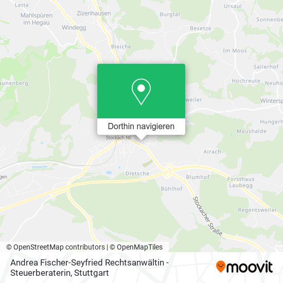 Andrea Fischer-Seyfried Rechtsanwältin - Steuerberaterin Karte