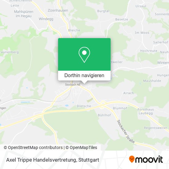 Axel Trippe Handelsvertretung Karte