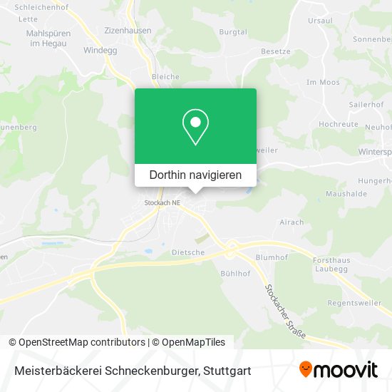 Meisterbäckerei Schneckenburger Karte