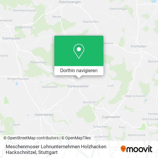 Meschenmoser Lohnunternehmen Holzhacken Hackschnitzel Karte