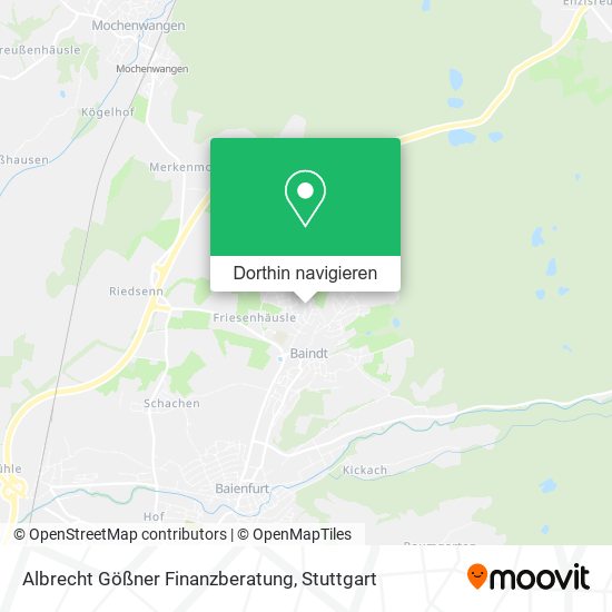 Albrecht Gößner Finanzberatung Karte