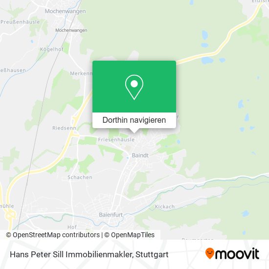 Hans Peter Sill Immobilienmakler Karte