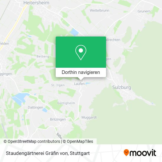 Staudengärtnerei Gräfin von Karte