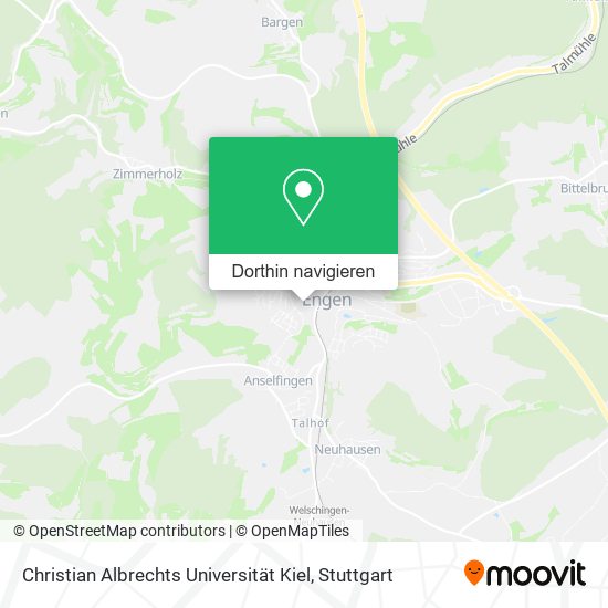 Christian Albrechts Universität Kiel Karte