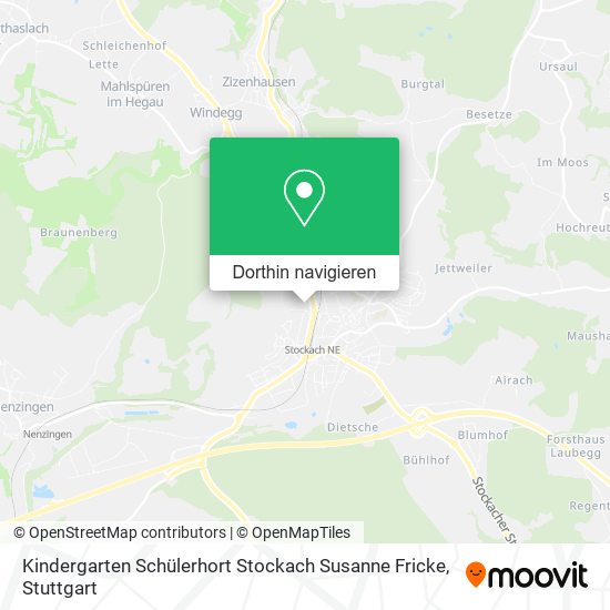 Kindergarten Schülerhort Stockach Susanne Fricke Karte
