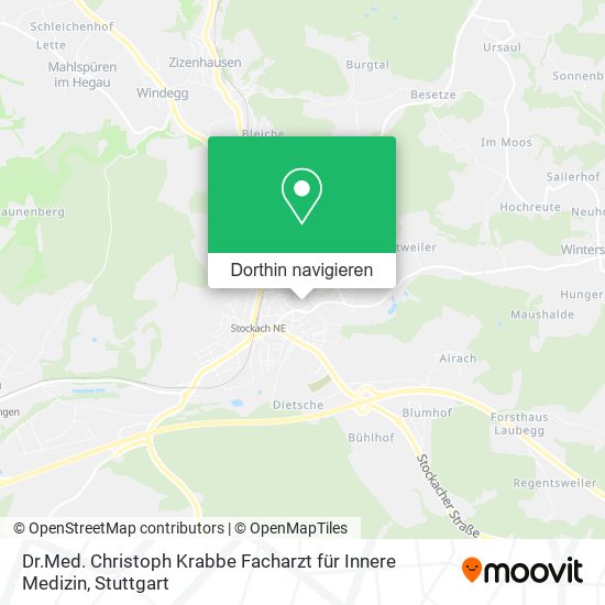 Dr.Med. Christoph Krabbe Facharzt für Innere Medizin Karte