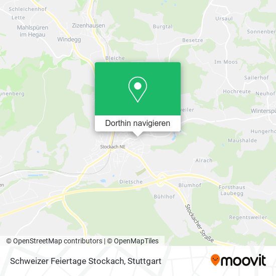 Schweizer Feiertage Stockach Karte