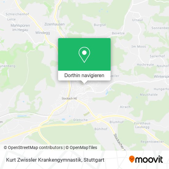 Kurt Zwissler Krankengymnastik Karte
