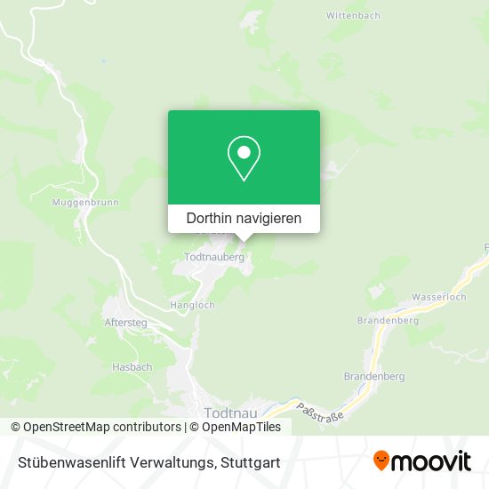 Stübenwasenlift Verwaltungs Karte