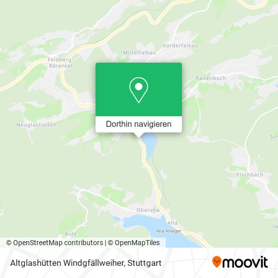 Altglashütten Windgfällweiher Karte