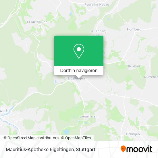 Mauritius-Apotheke Eigeltingen Karte