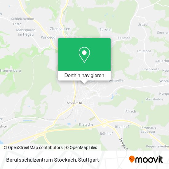 Berufsschulzentrum Stockach Karte