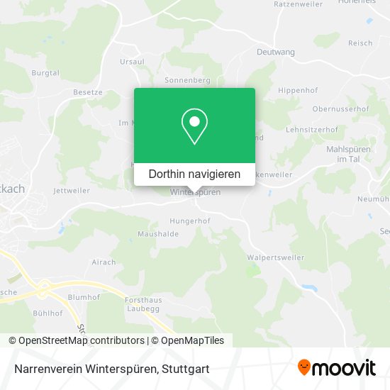 Narrenverein Winterspüren Karte