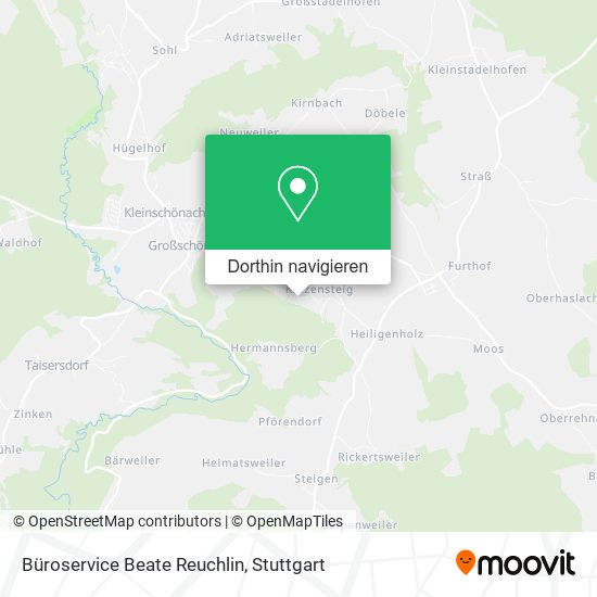Büroservice Beate Reuchlin Karte