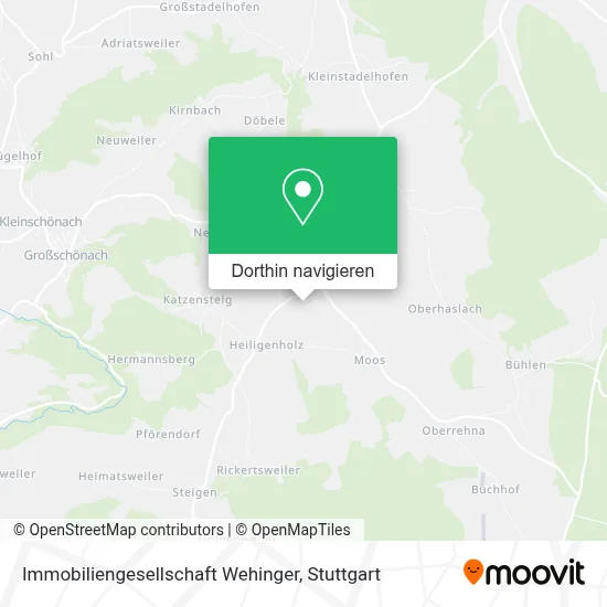 Immobiliengesellschaft Wehinger Karte