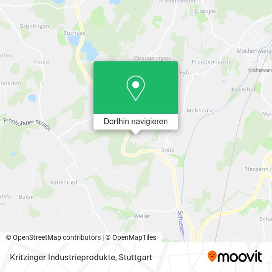 Kritzinger Industrieprodukte Karte