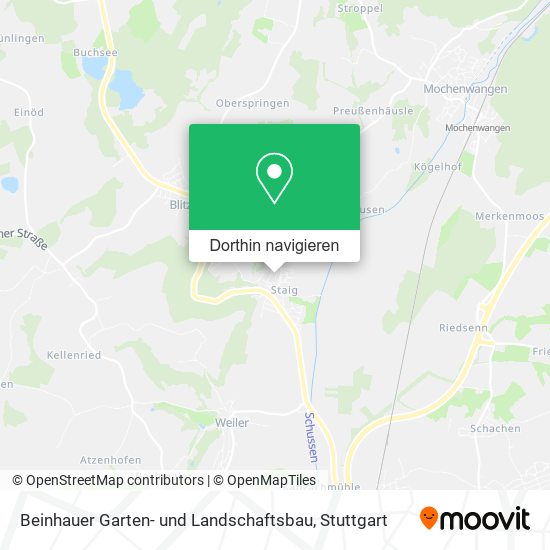 Beinhauer Garten- und Landschaftsbau Karte