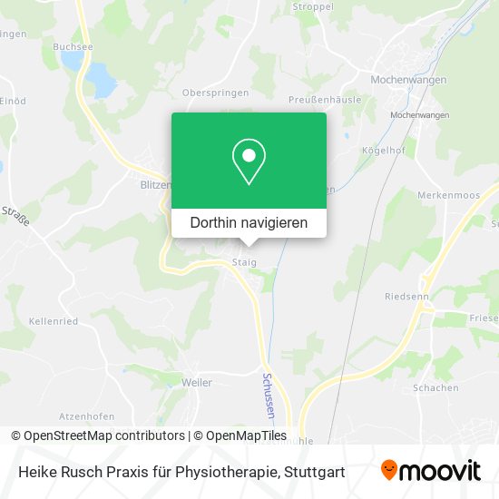 Heike Rusch Praxis für Physiotherapie Karte