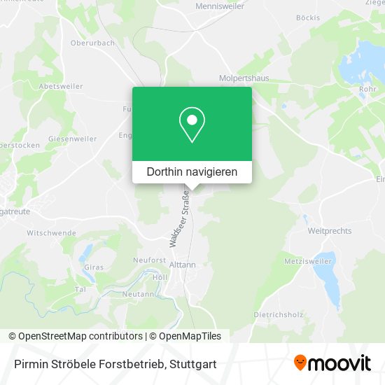 Pirmin Ströbele Forstbetrieb Karte