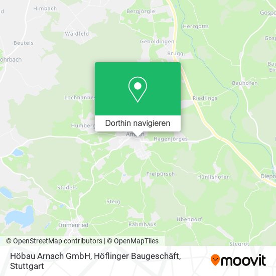 Höbau Arnach GmbH, Höflinger Baugeschäft Karte