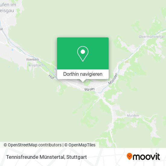 Tennisfreunde Münstertal Karte