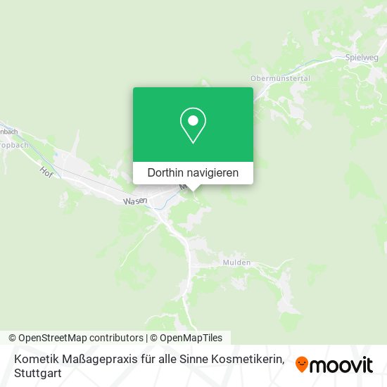 Kometik Maßagepraxis für alle Sinne Kosmetikerin Karte