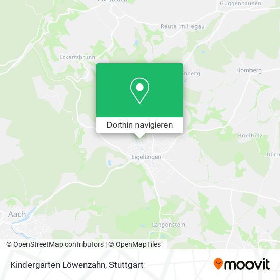 Kindergarten Löwenzahn Karte