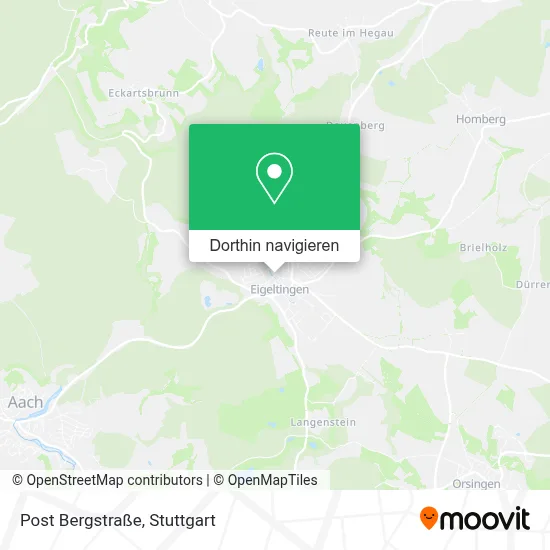 Post Bergstraße Karte