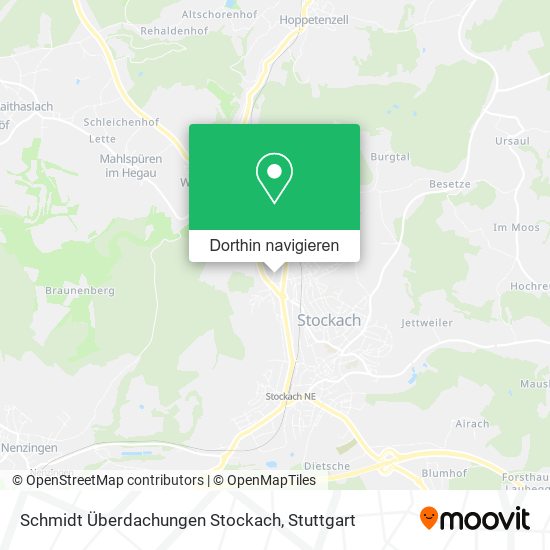 Schmidt Überdachungen Stockach Karte