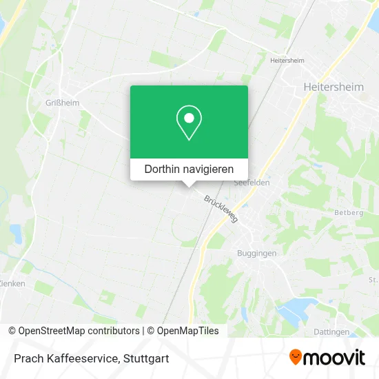 Prach Kaffeeservice Karte