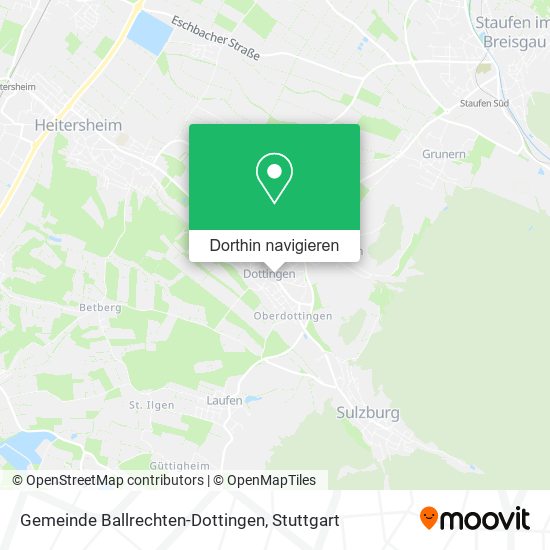 Gemeinde Ballrechten-Dottingen Karte