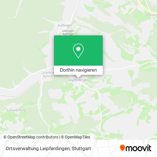 Ortsverwaltung Leipferdingen Karte