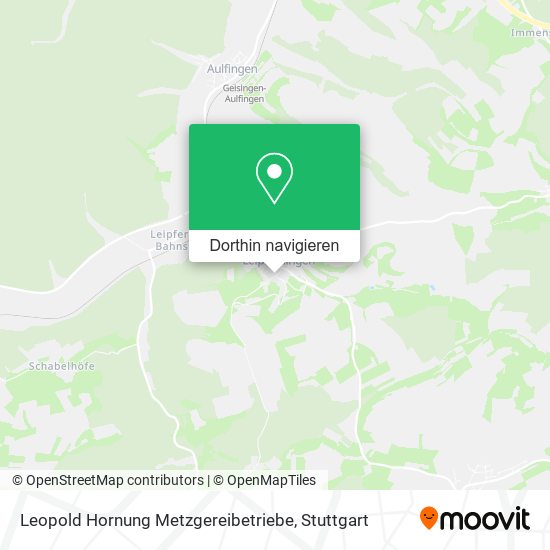 Leopold Hornung Metzgereibetriebe Karte