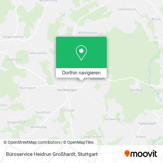 Büroservice Heidrun Großhardt Karte