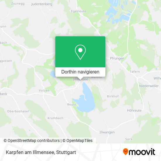 Karpfen am Illmensee Karte