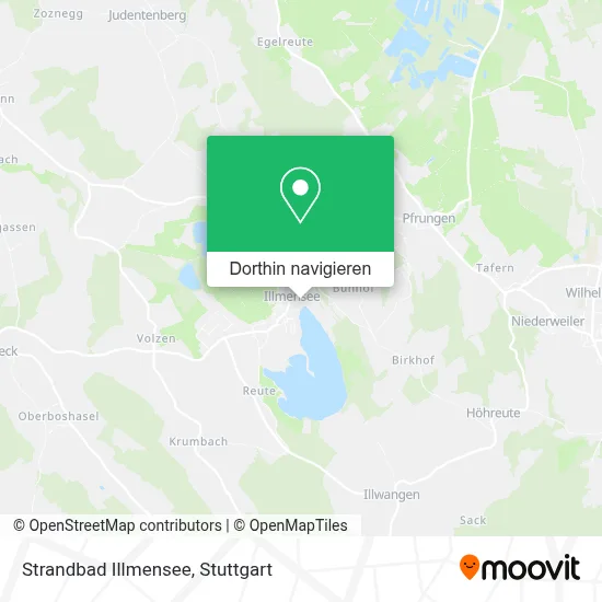 Strandbad Illmensee Karte